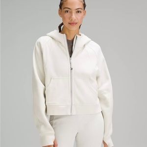 Lululemon Scuba Oversized Full-Zip Hoodie XS/S; color: Bone
